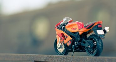 A model of a street bike A model of a street bike